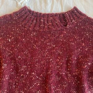 Distressed knit long sleeve